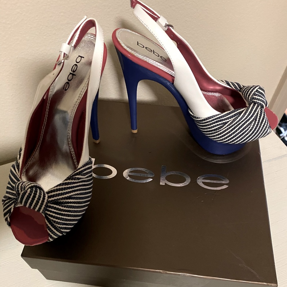 Bebe platform heels - never worn